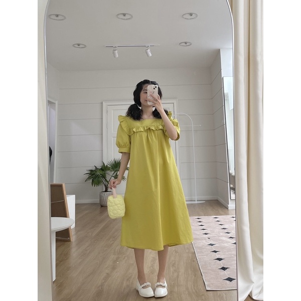 D05 - Đầm suông bèo xanh bơ