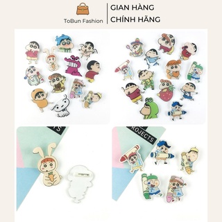 Sticker cài áo, Huy hiệu balo dễ thương anime Tobun Fashion nhựa acrylic SPM09