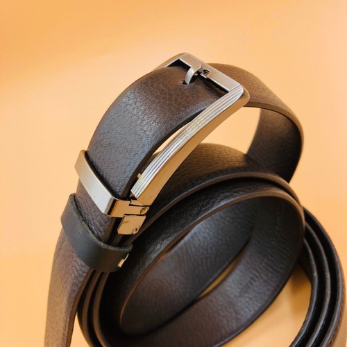 Thắt Lưng Nam Da Bò Thật 100% Đốt Không Cháy ( Khóa Cài Khuy )-Bảo hành 5 năm