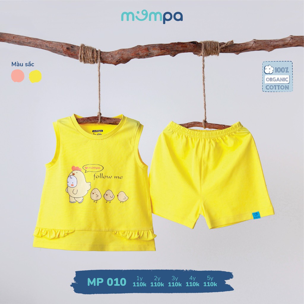 MP010 Bộ sát nách gà con Mompa (1-5T)