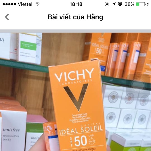 Kem chống nắng Vichy