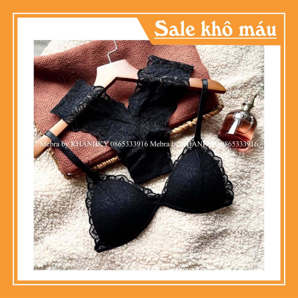 🍁 XẢ KHO🍁BỘ ĐỒ LÓT REN KHÔNG GỌNG BRA QUẦN Y 2 MÀU ĐEN & TRẮNG | BigBuy360 - bigbuy360.vn