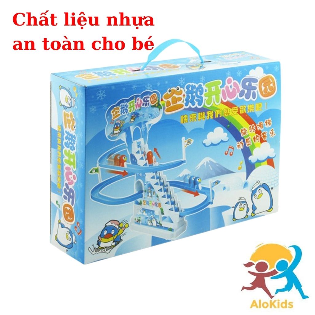 Đồ Chơi Dành Cho Bé -Chim Cánh Cụt Leo Thang Có Đèn Và Nhạc Vui Nhộn Shop Alokidstb