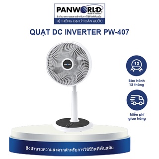 Quạt DC Panworld PW-407 nhập khẩu Thái Lan êm ái, động cơ Inverter