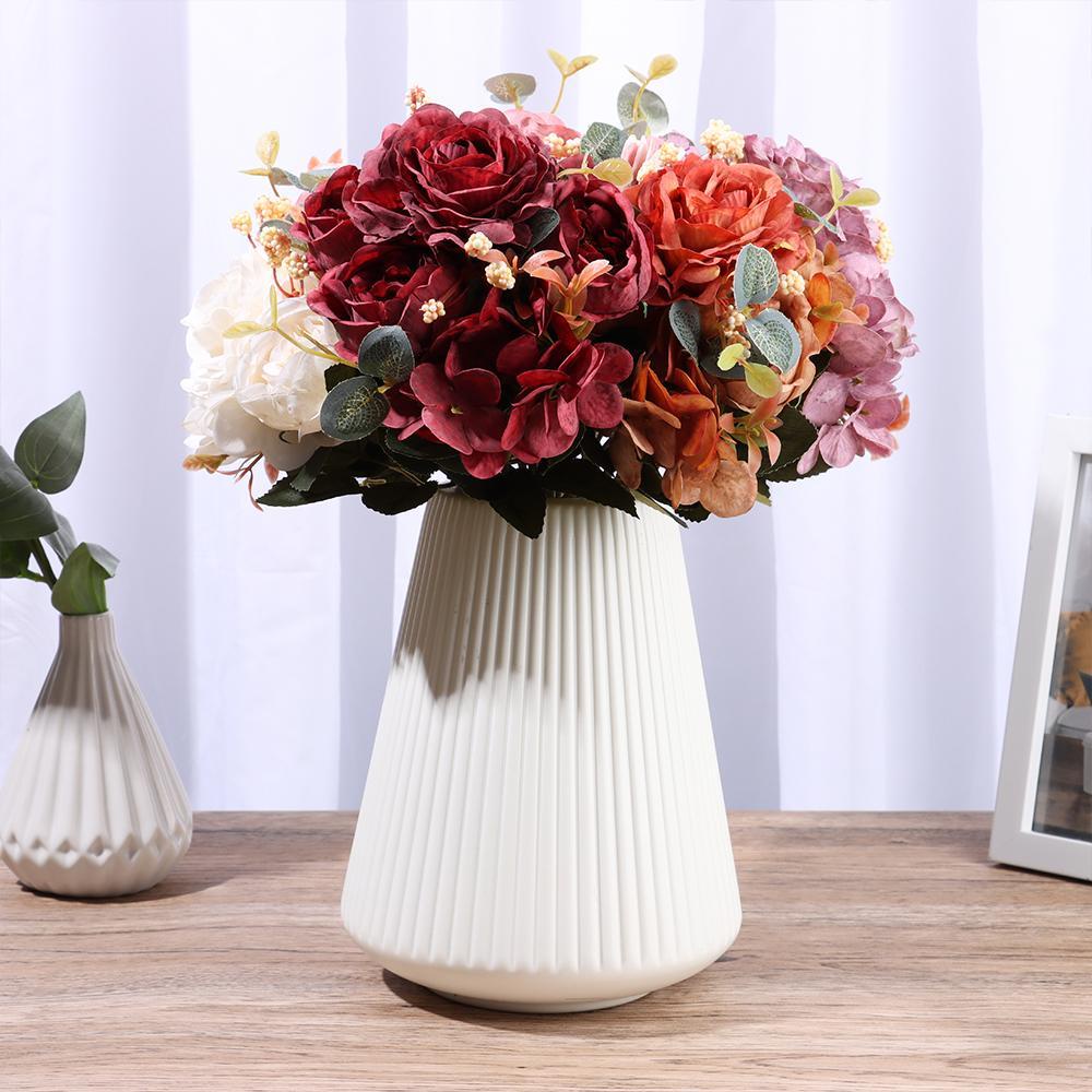 Hoa Hồng Giả Bằng Lụa Dùng Trang Trí DIY