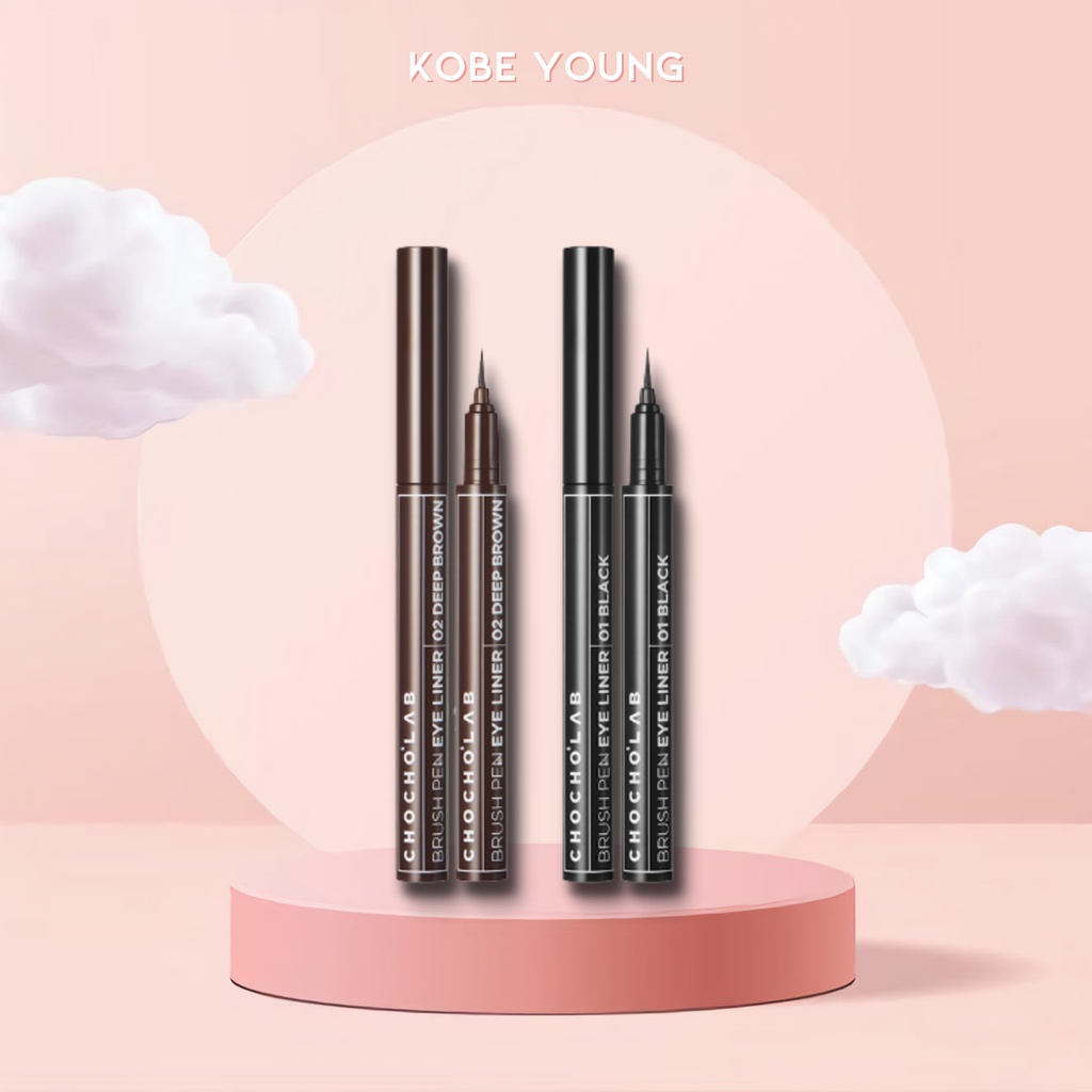 Chì Kẻ Mắt Nước Lâu Trôi Bám Màu Tốt Chochoslab Brush Pen Eyeliner - KOBE YOUNG