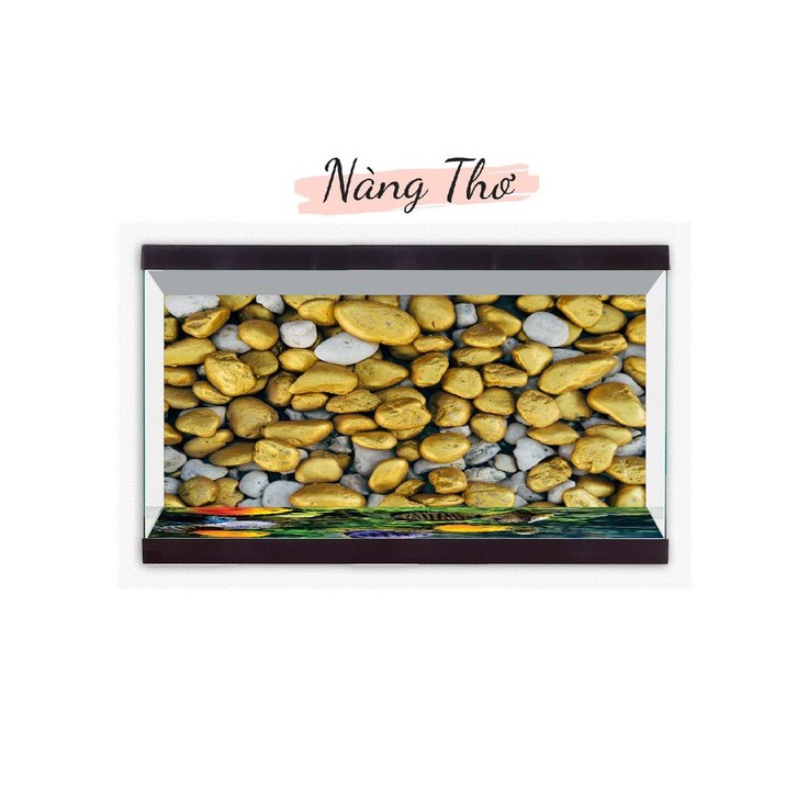 TRANH DECAL 3D DÁN MẶT ĐÁY HỒ CÁ_NÀNG THƠ