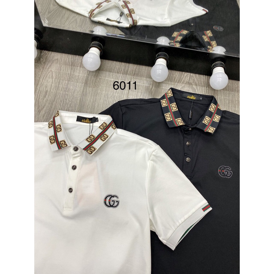 Áo Phông POLO Nam GUCCICổ Bẻ Cộc Tay Bo Viền Hàng Cao Cấp Mềm Mịn Không Nhăn,Áo Thun Nam Có Cổ  Trơn Basic -KXMEN-PL1