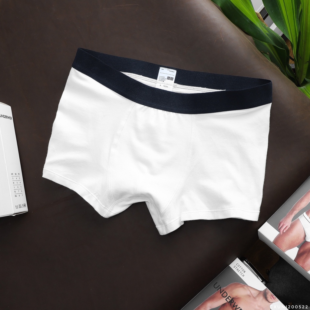 Quần Lót  Nam BOXER UNIQLO ĐÙI Chất Vải Cotton 4 Chiều Cực Mịn Và Mát hàng xuất xịn chính hãng 2022