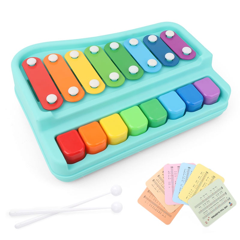 Bộ đồ chơi đàn gõ Xylophone và Piano 2 trong 1 cho bé - M378