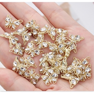 Charm bướm đá, Charm nail trang trí móng cao cấp