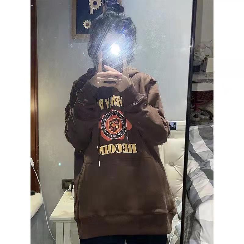 【Keroro】Áo hoodie màu nâu siêu tôn da | BigBuy360 - bigbuy360.vn