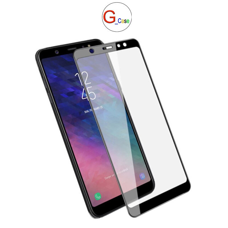 Kính cường lực Full màn Samsung Galaxy A01/A5 2018/A8 2018/A6 2018/ A6 PLUS 2018/ A7 2018/ A750/ A8 PLUS 2018 -Siêu cứng