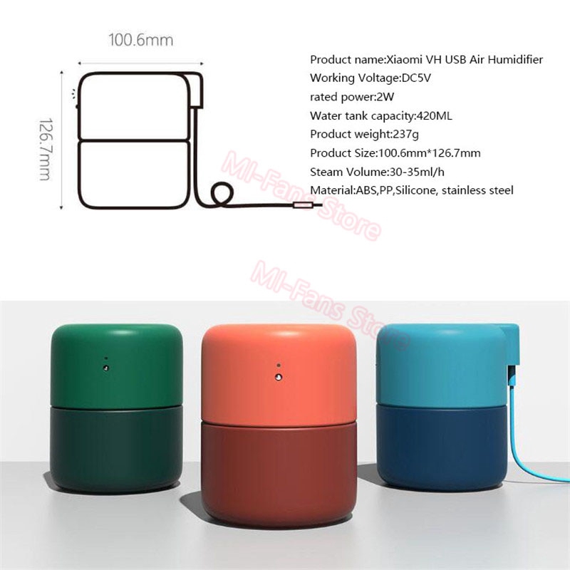 Máy Tạo Độ Ẩm Không Khí Xiaomi Vh 420ml 10 Giờ