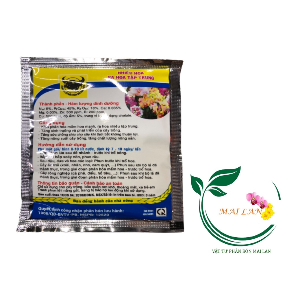 Đầu Trâu MK 5-45-10 Cây Ăn Trái - #346# 10g