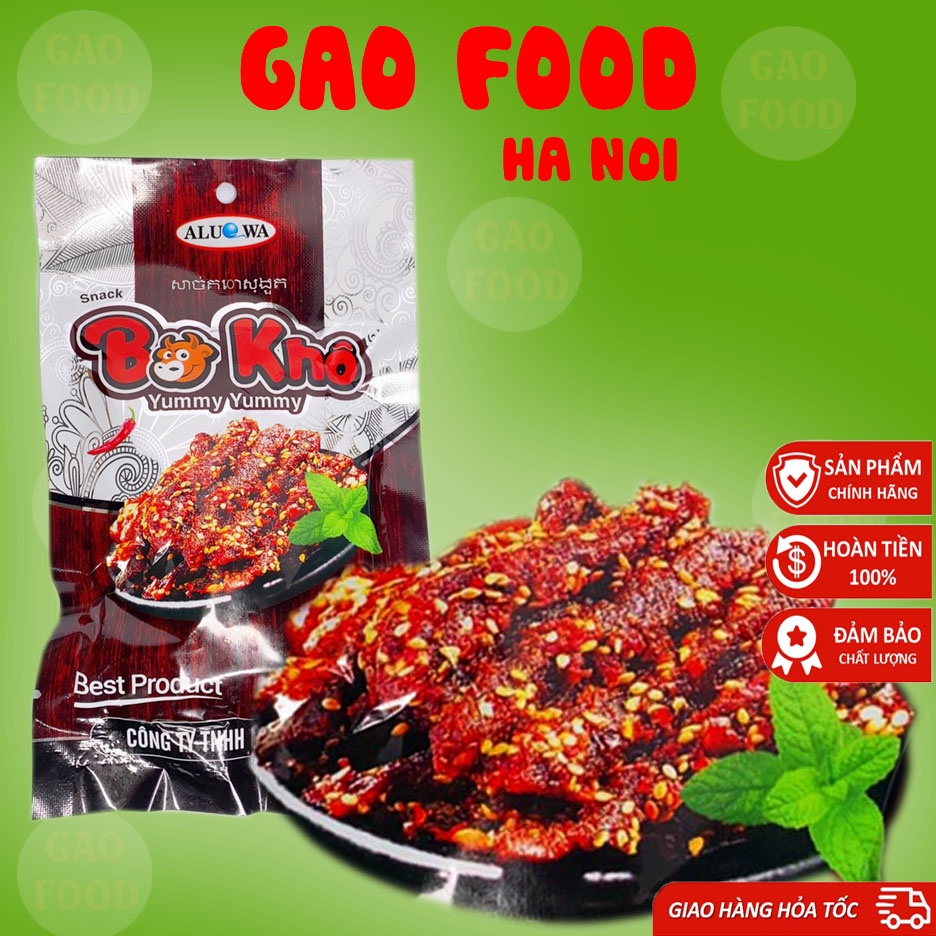 [ Siêu Hot ]Combo 10 gói snack bò khô siêu cay yummy yoummy-thơm ngon đậm vị