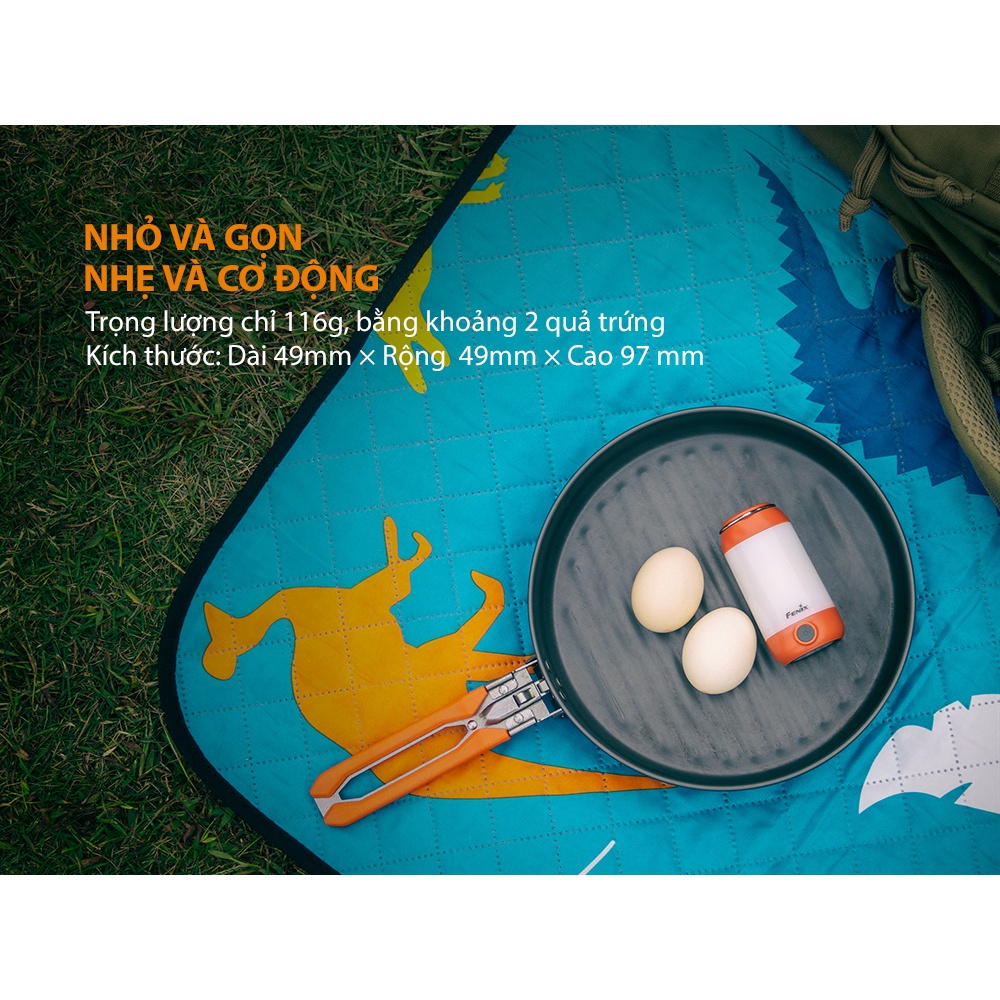 Đèn pin cắm trại FENIX CL26R 400 lumen sạc USB sử dụng 1 pin 18650 2600mAh