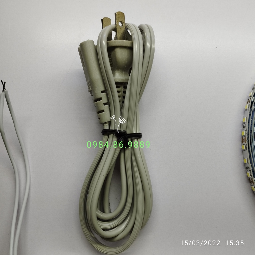 Combo 1 dây led cuộn 2835 - 12V kèm nguồn đũa, dây nguồn, cầu đấu, tiện lợi, thẩm mỹ.