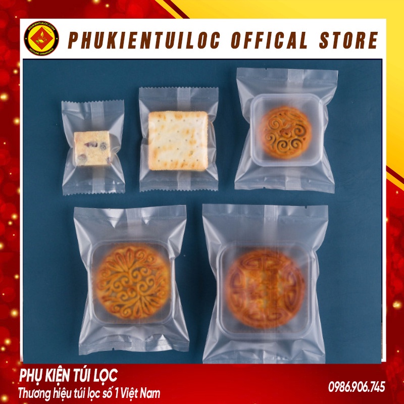 Set 100 Túi đựng bánh cookie/ bánh quy/ trà hoa nhiều kích thước- Phukientuiloc.com