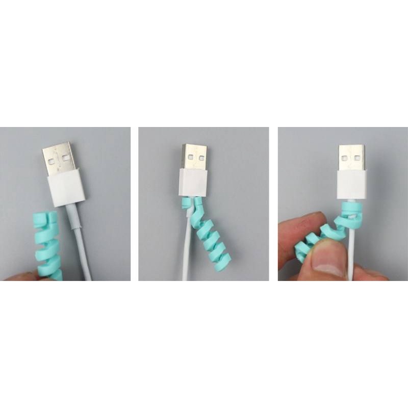 Dây xoắn quấn bảo vệ dây cáp sạc dành cho Iphone Apple Watch