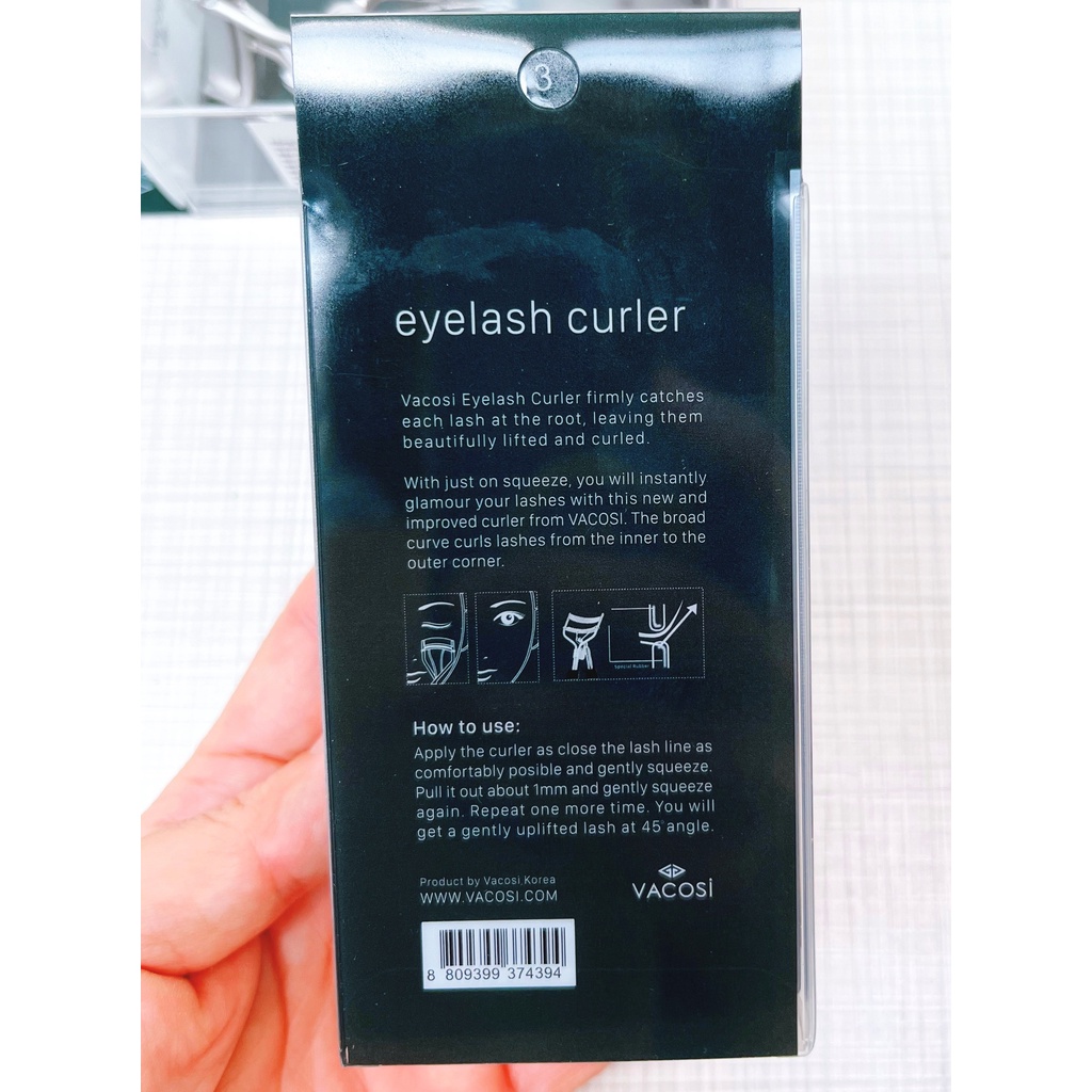 Bấm mi Vacosi Modern lash Curler cán đen BM03
