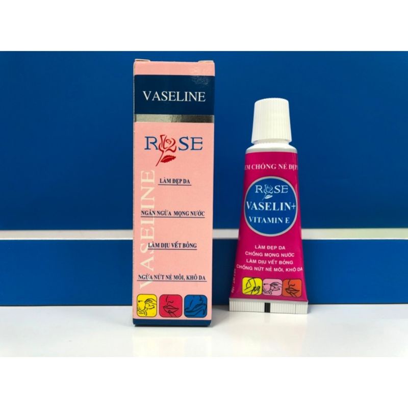 Kem dưỡng ẩm Vaseline Rose - Ngừa nứt nẻ môi, khô da, làm đẹp da, làm dịu vết bỏng, ngăn ngừa mọng nước
