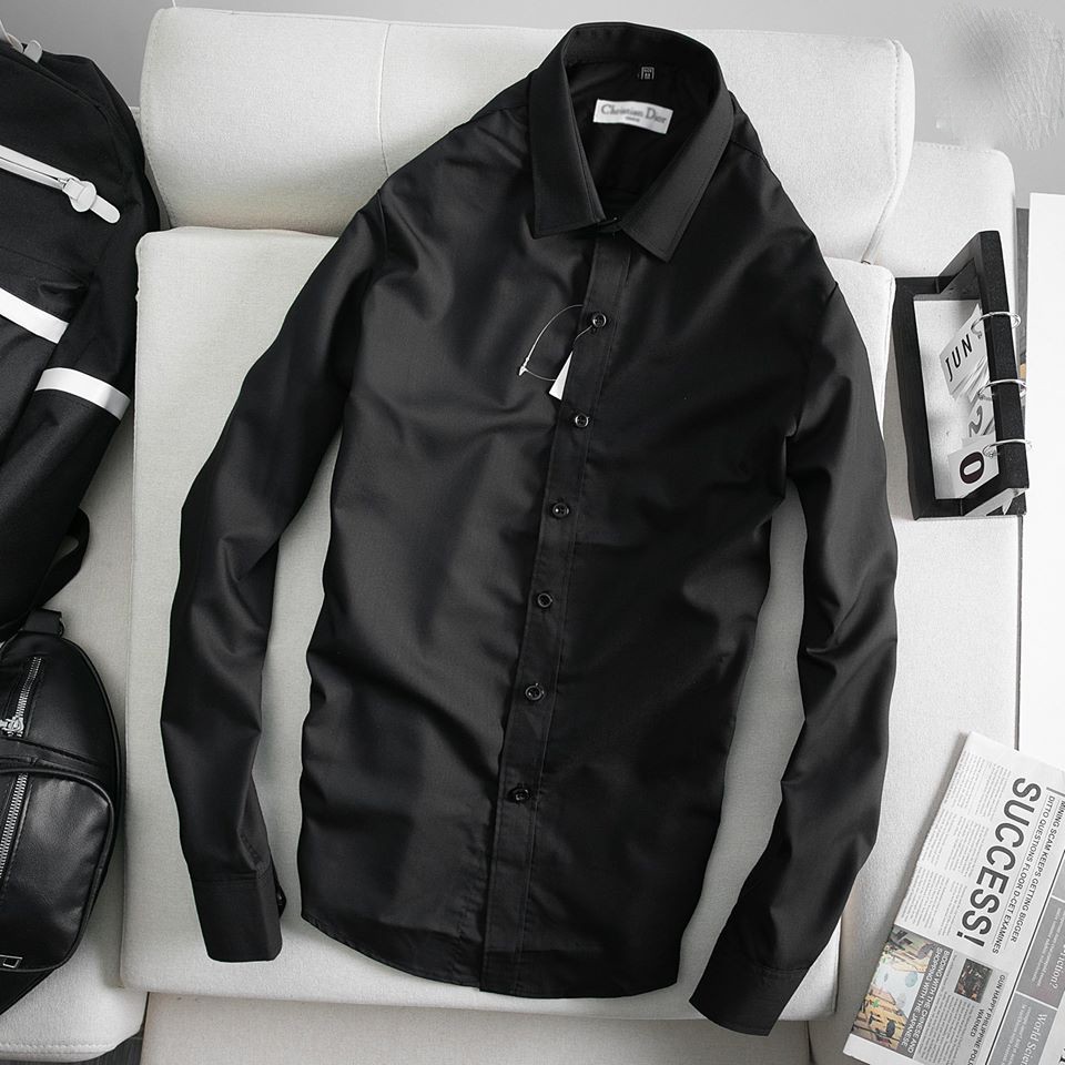 Áo sơ mi nam nữ dài tay unisex sơ mi form rộng vải lụa thái chống bai xù KJ | BigBuy360 - bigbuy360.vn