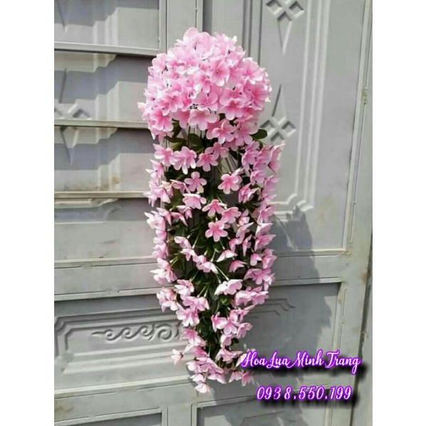 Hoa Giả Treo tường Cụm Dây rủ Đỗ quyên hoa giả Trang Trí Nhà
