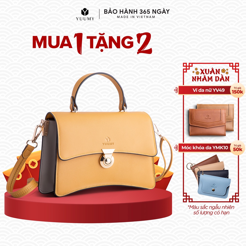Túi đeo chéo da nữ YUUMY Mellow YN94. Thiết kế trẻ trung, sang trọng.