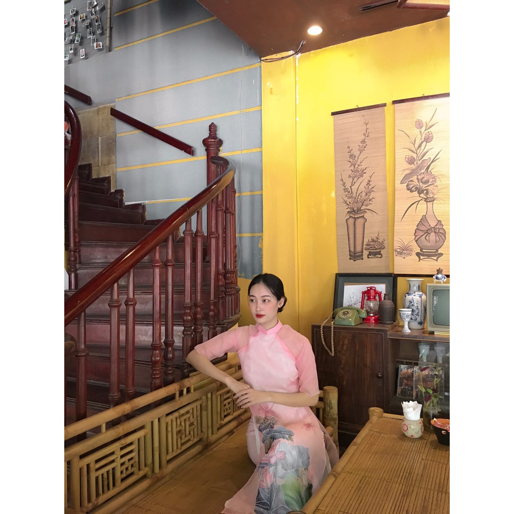 Áo dài nữ ⚡ FREESHIP ⚡Áo dài nữ cách tân chất vải Ozanga cao cấp thời trang nữ