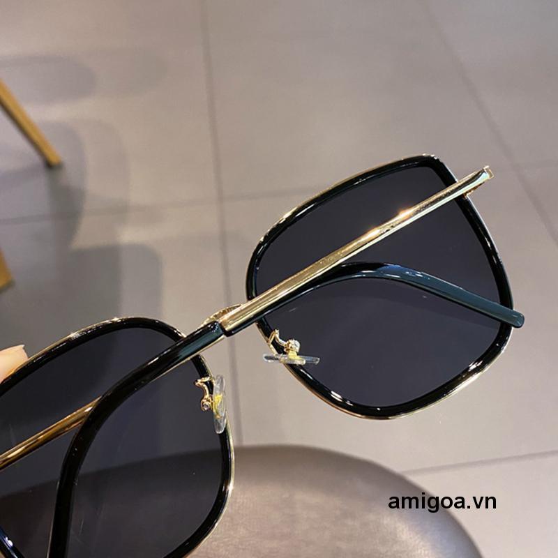 ✨✨Kính Râm Gọng Vuông Lớn Bằng Kim Loại Thời Trang Hàn Quốc