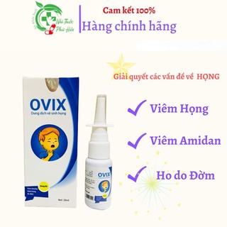 Xịt họng Ovix – Dung dịch vệ sinh họng