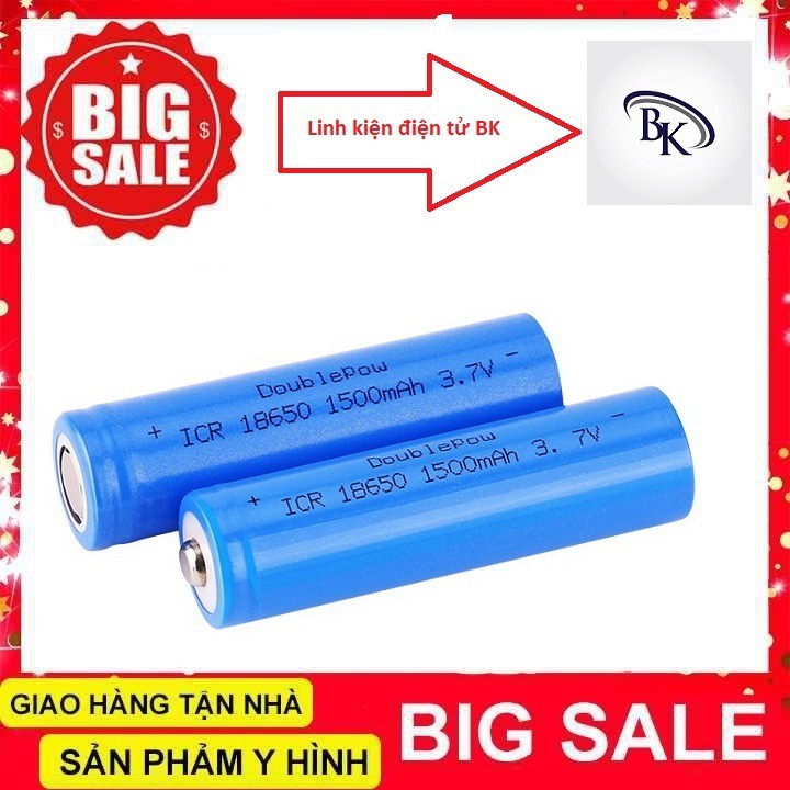 Pin Li-on 18650 dung lương 1500mAh dòng xả 10C