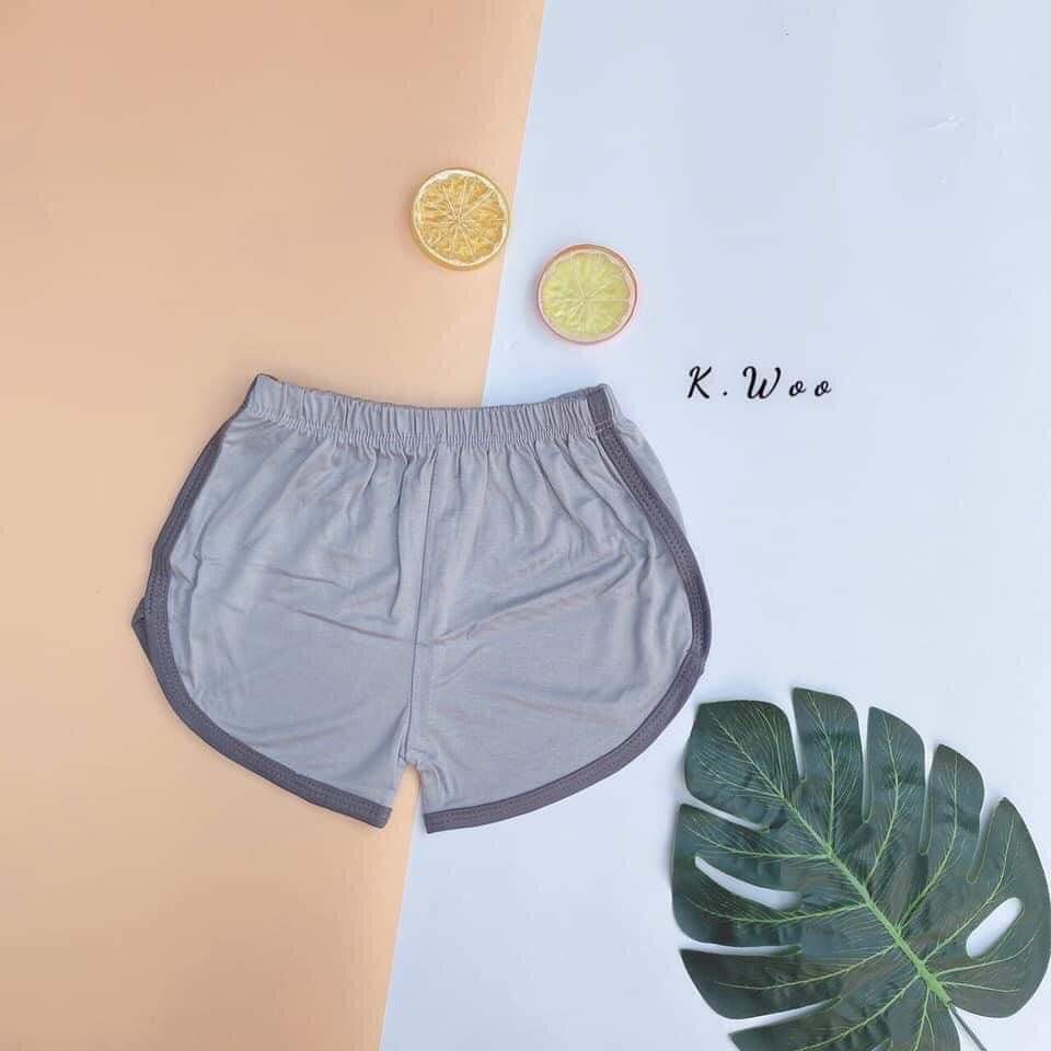 Quần Đùi Chục KWOO Thun Lạnh Cho Bé Trai Bé Gái