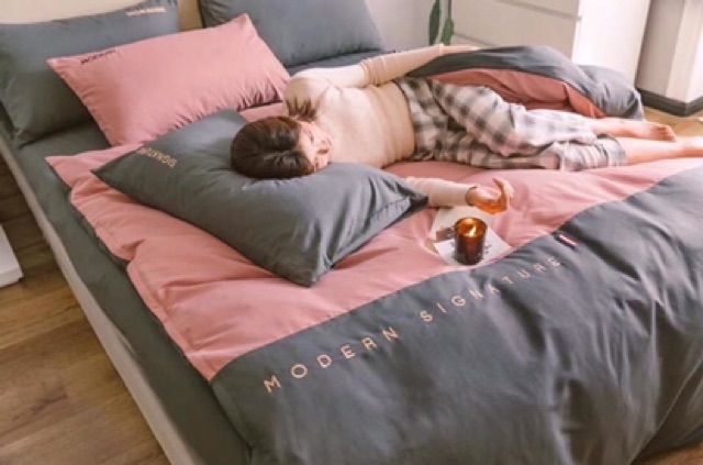 Bộ Chăn Ga Gối Cotton TC