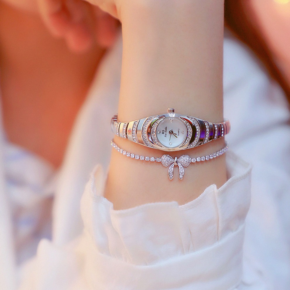 Đồng hồ nữ BEE SISTER BS001 mặt ovan nhỏ xinh | BigBuy360 - bigbuy360.vn