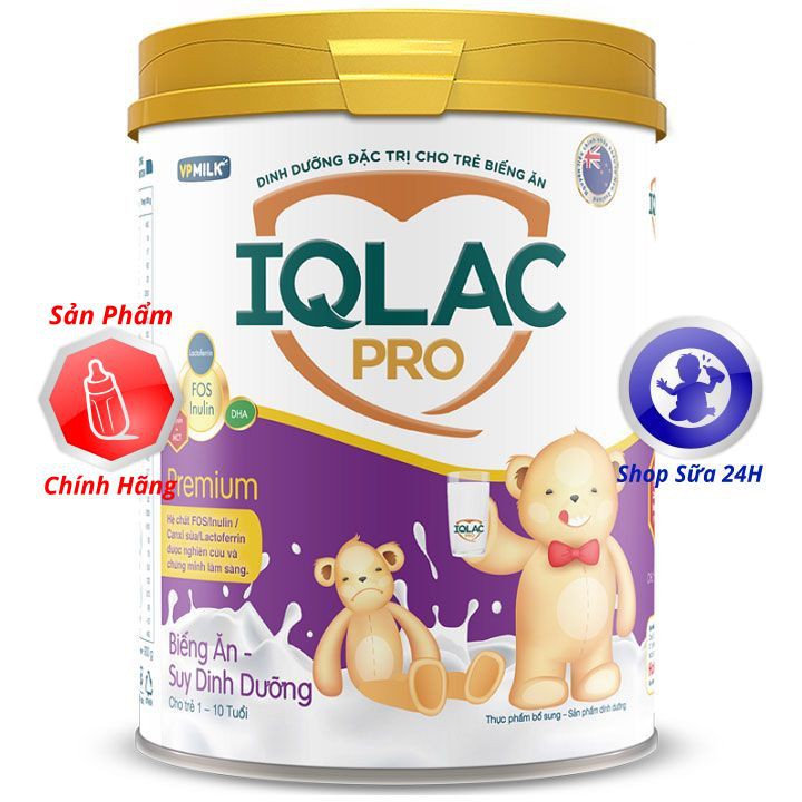 Sữa IQLAC Pro Premium Cao Cấp cho trẻ Biếng Ăn - Suy Dinh Dưỡng 900g