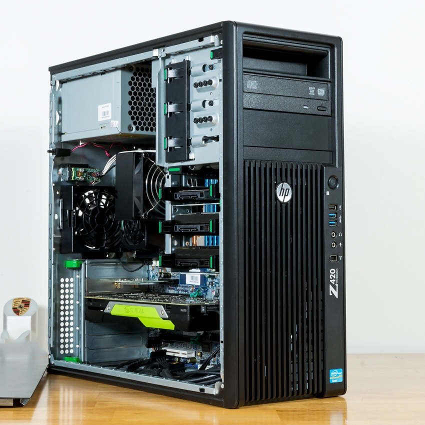 Xác Máy Trạm HP Workstation z420 - Tặng Kèm Dây nguồn Zin .