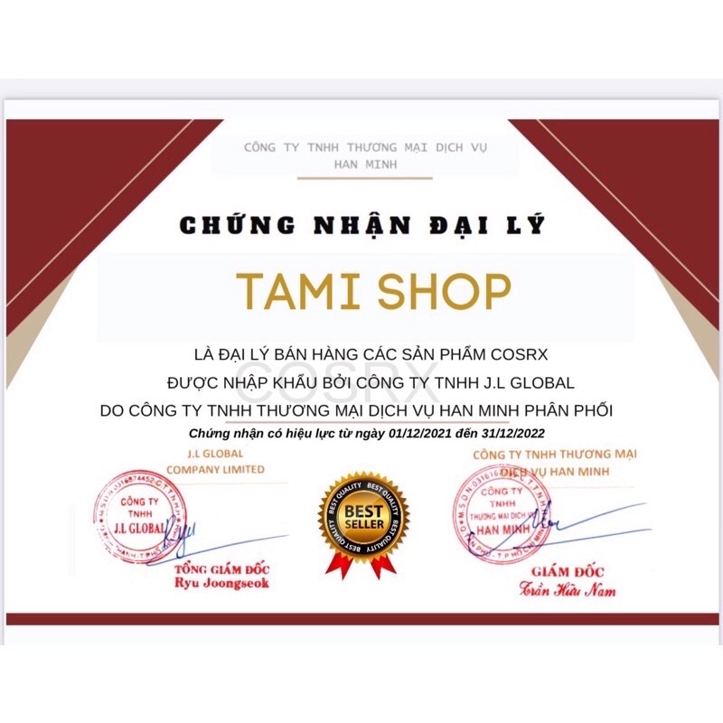 Sữa Rửa Mặt Cosrx Mini 50ml