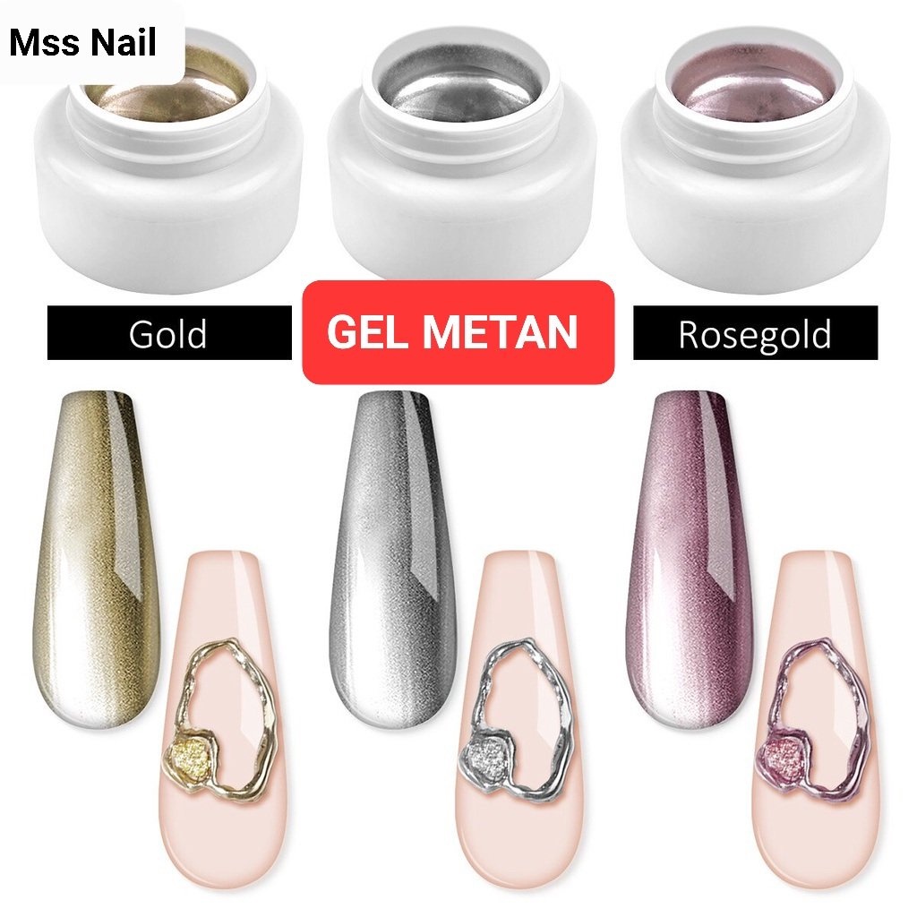 gel metan nail, gel nhũ siêu sáng, gel vẽ viền, tráng gương