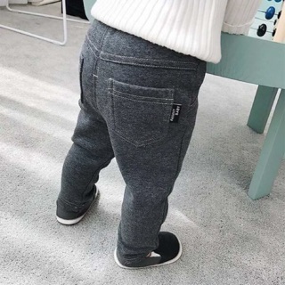 Quần giả jeans lót lông kèm ảnh thật