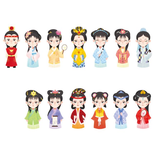 Set 13 tấm bookmark hồng lâu mộng