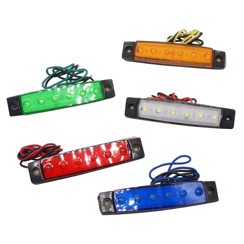 Đèn LED LYMOYO 6 SMD 24V cảnh báo gắn bên hông xe hơi xe buýt