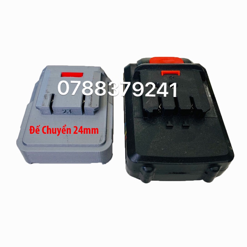 Ngàm Đế Chuyển Chân Pin MAKITA Sang Chân Pin Các Dòng Máy 18mm 22mm 24mm v.v