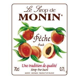 Siro Đào Monin (Peach syrup) - chai 700ml