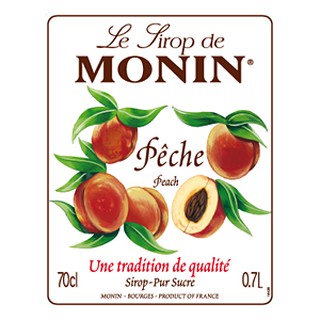 Siro Đào Monin (Peach syrup) - chai 700ml