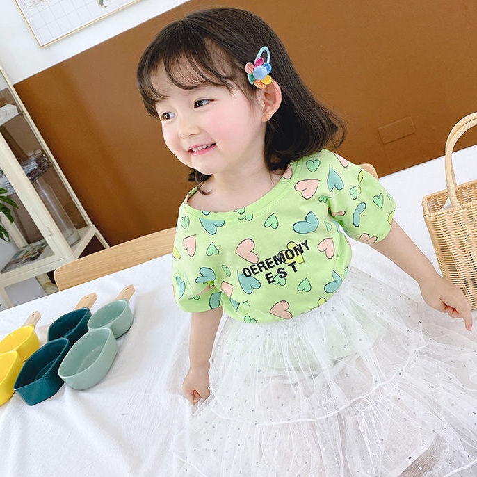Áo Thun Tay Ngắn Phong Cách Nước Ngoài Mới Cho Mẹ Và Bé