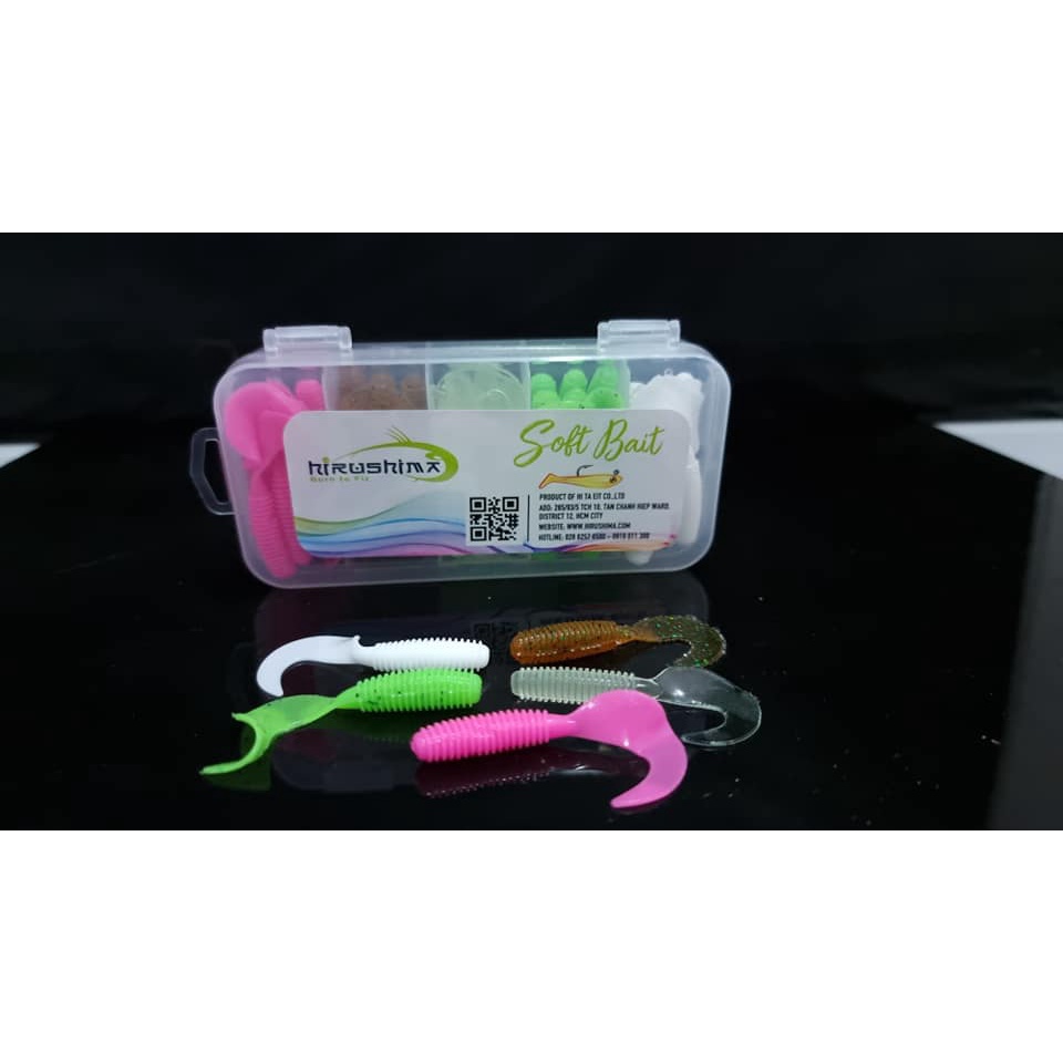 Mồi mềm softbait hộp siêu mini HKN Fishing