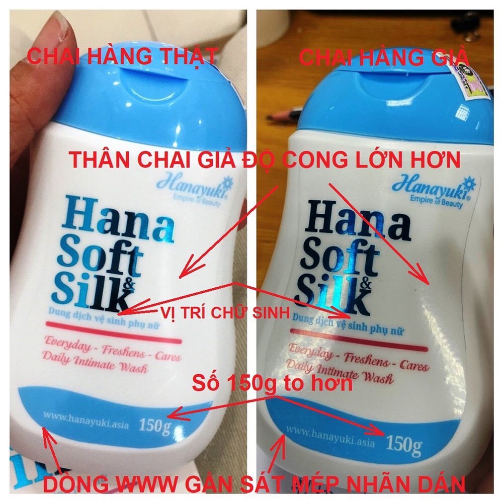 Dung Dịch Vệ Sinh Phụ Nữ Hana Soft Silk Kháng Khuẩn, Thơm Lâu