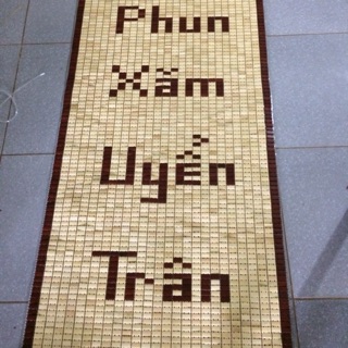 Chiéu trúc spa theo tên yêu cầu 70cmx 1.2m